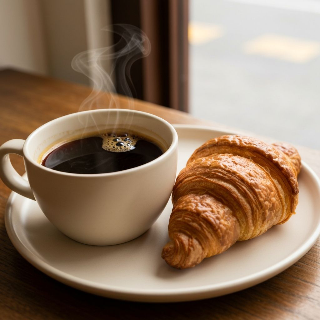Coffee and pastry